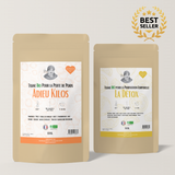 Duo De Tisanes Pour La Perte De Poids (1 Adieu Kilos + 1 Détox) - 2 x 100 grammes - Bio