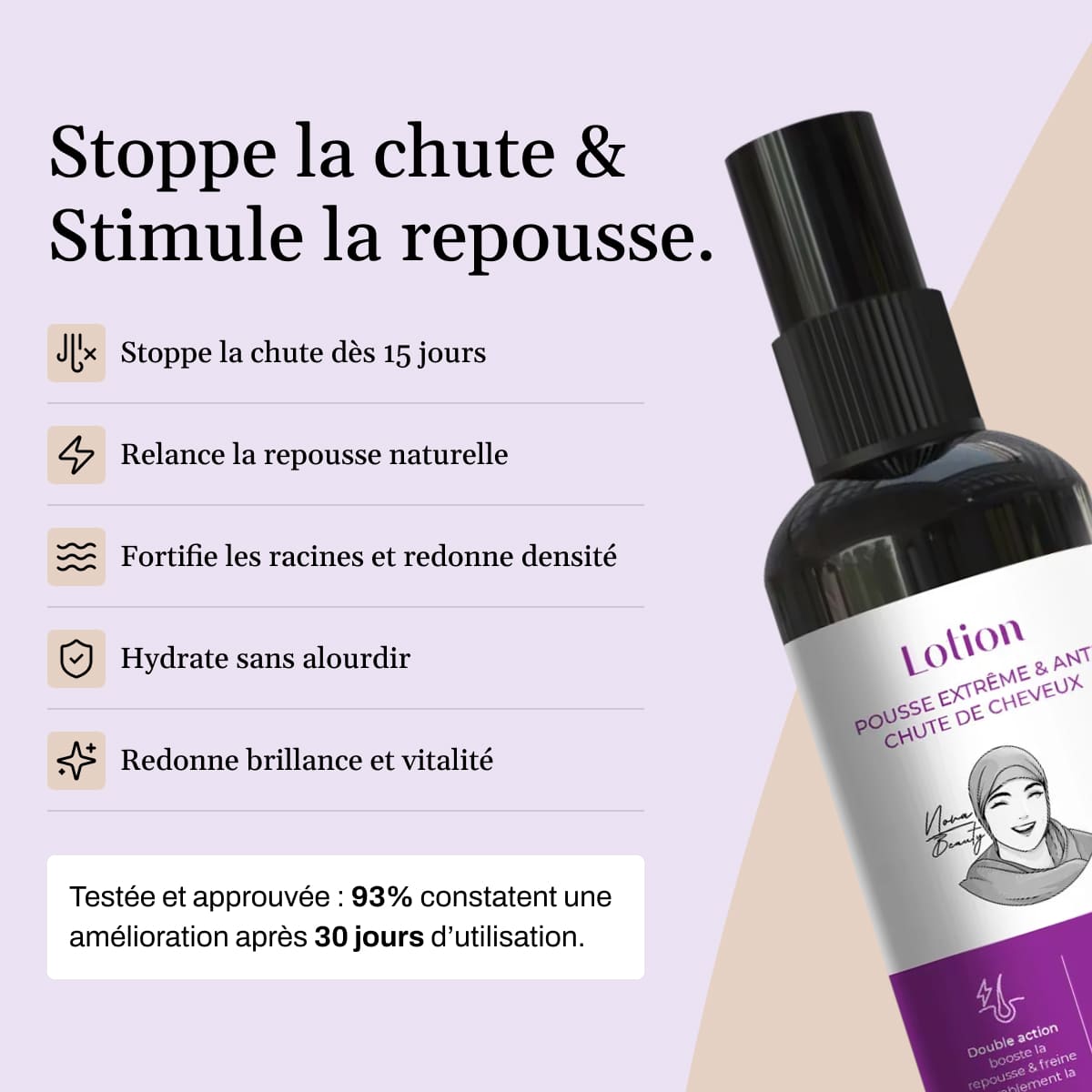 VIRAL - Lotion Sans Rinçage Pousse Extrême & Anti Chute de Cheveux - 100 ml [PRE-COMMANDE]