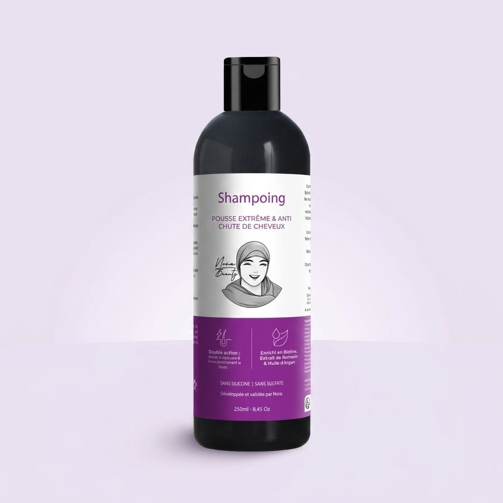 Shampoing Pousse Extrême & Anti Chute de Cheveux - 0% sulfate 0% paraben 0% silicone - 250ml
