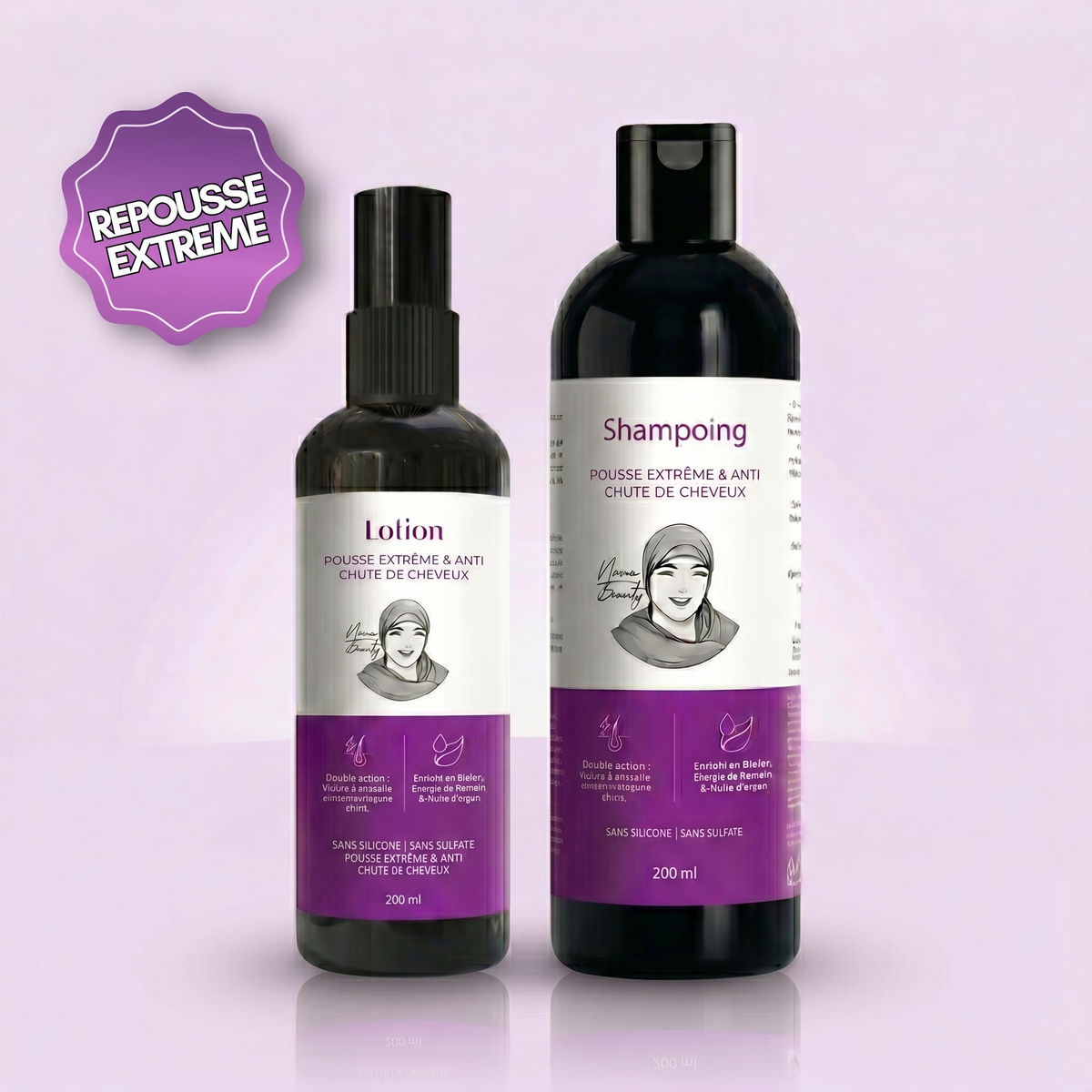 Pack Protocole Repousse Ultime Cheveux - (Shampoing 250 ml + Lotion 100 ml) [PRE COMMANDE]